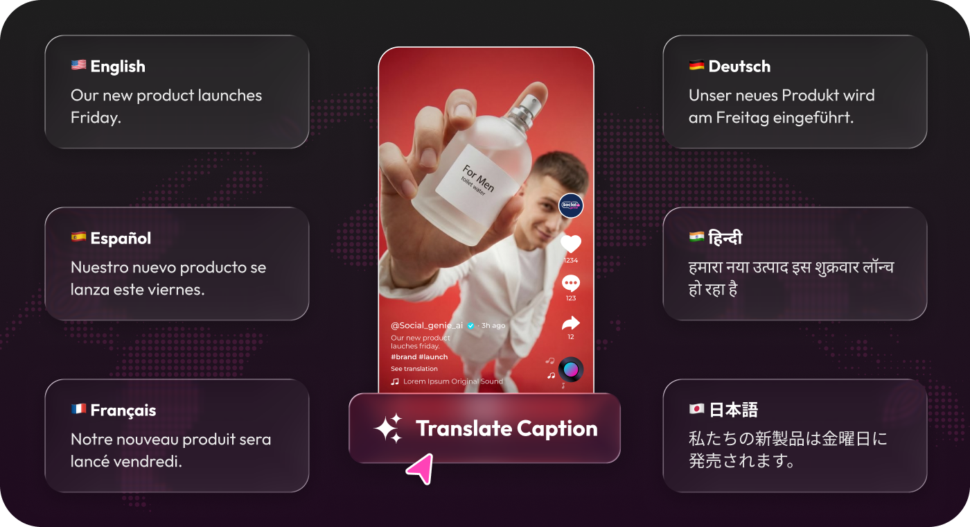 Captions in any language