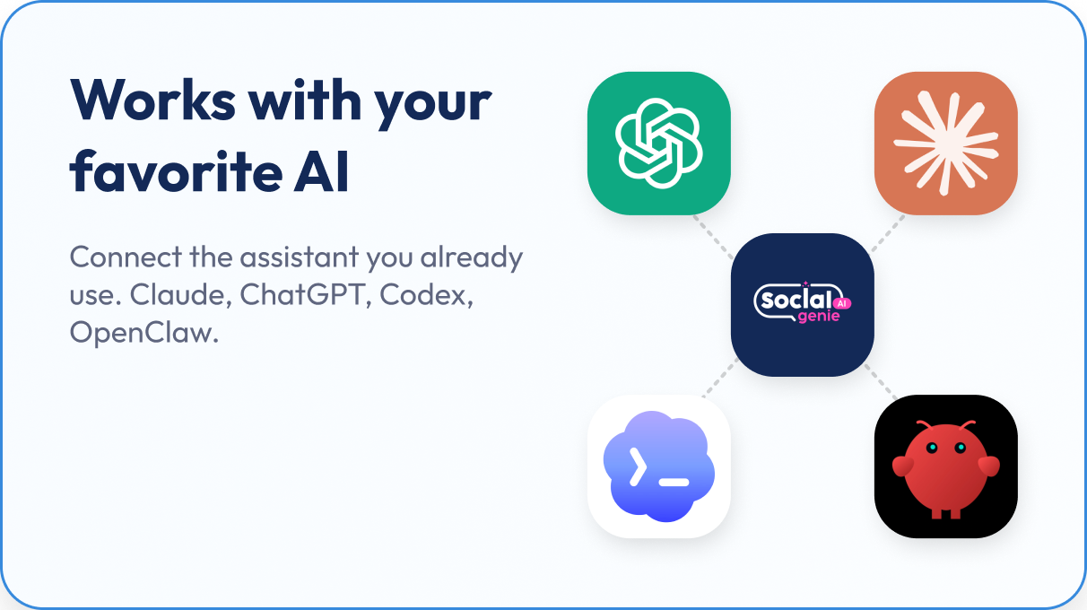 Works with your favorite AI — Claude, ChatGPT, Codex and more